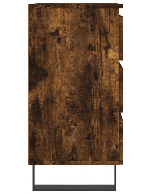Загрузите изображение в средство просмотра галереи, Noptiere, 2 buc., stejar fumuriu, 40x35x69 cm, lemn compozit - Lando
