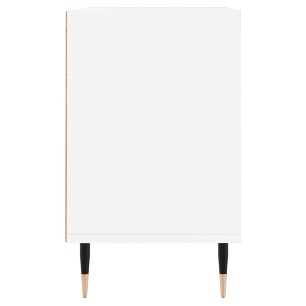 Comodă TV, alb, 69,5x30x50 cm, lemn compozit Lando - Lando