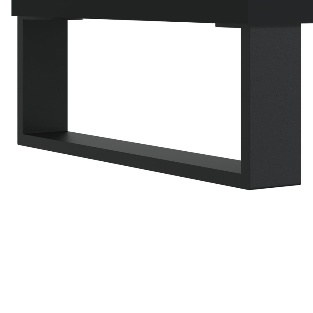 Comodă TV, negru, 69,5x30x50 cm, lemn compozit Lando - Lando