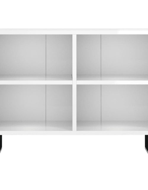 Încărcați imaginea în vizualizatorul Galerie, Comodă TV, alb extralucios, 69,5x30x50 cm, lemn compozit - Lando

