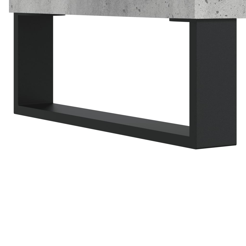 Comodă TV, gri beton, 69,5x30x50 cm, lemn compozit Lando - Lando