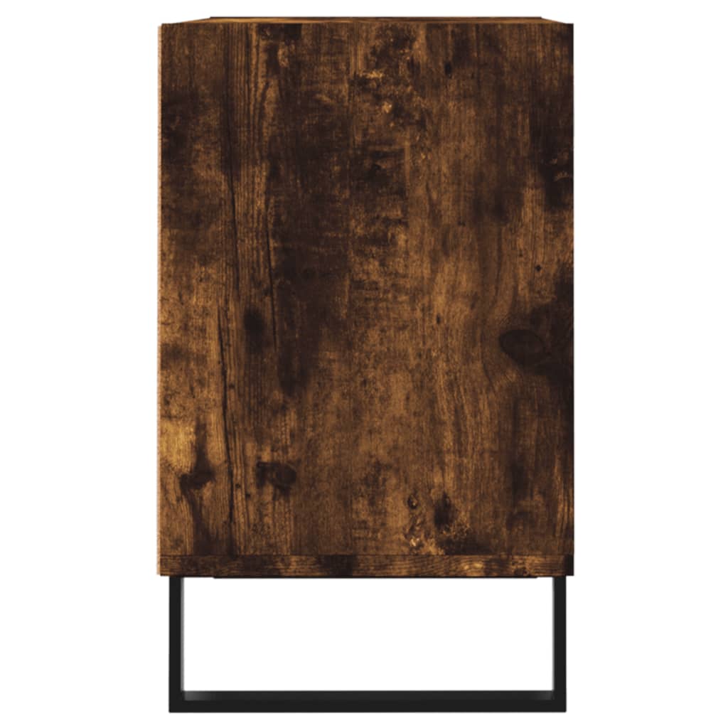 Comodă TV, stejar fumuriu, 69,5x30x50 cm, lemn compozit Lando - Lando