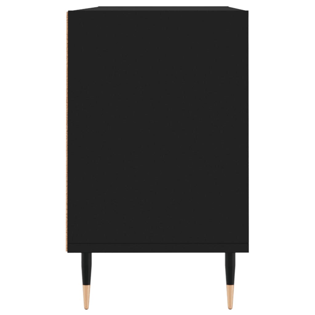 Comodă TV, negru, 103,5x30x50 cm, lemn compozit Lando - Lando