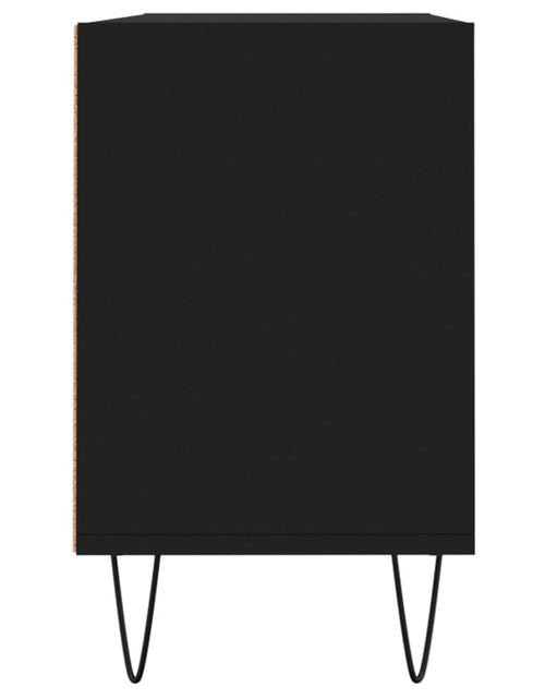 Încărcați imaginea în vizualizatorul Galerie, Comodă TV, negru, 103,5x30x50 cm, lemn compozit Lando - Lando
