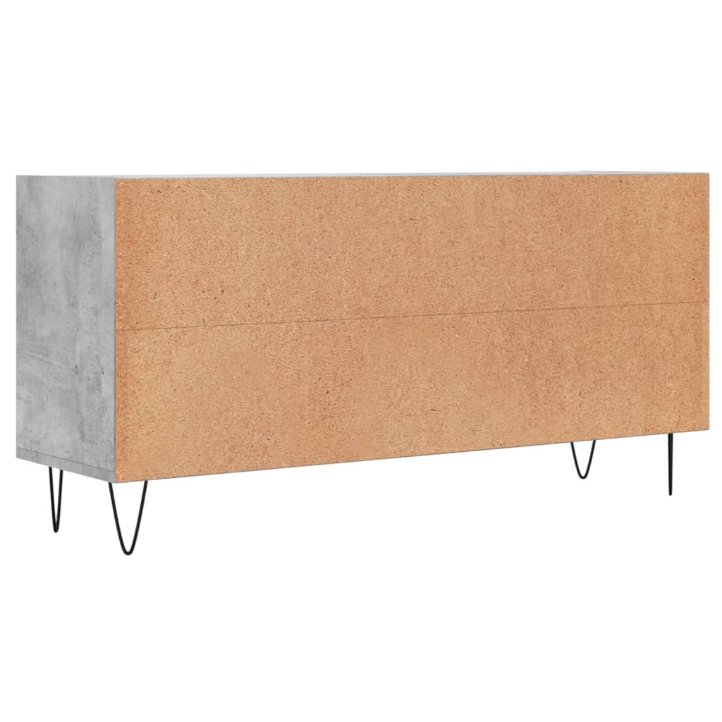Comodă TV, gri beton, 103,5x30x50 cm, lemn compozit Lando - Lando