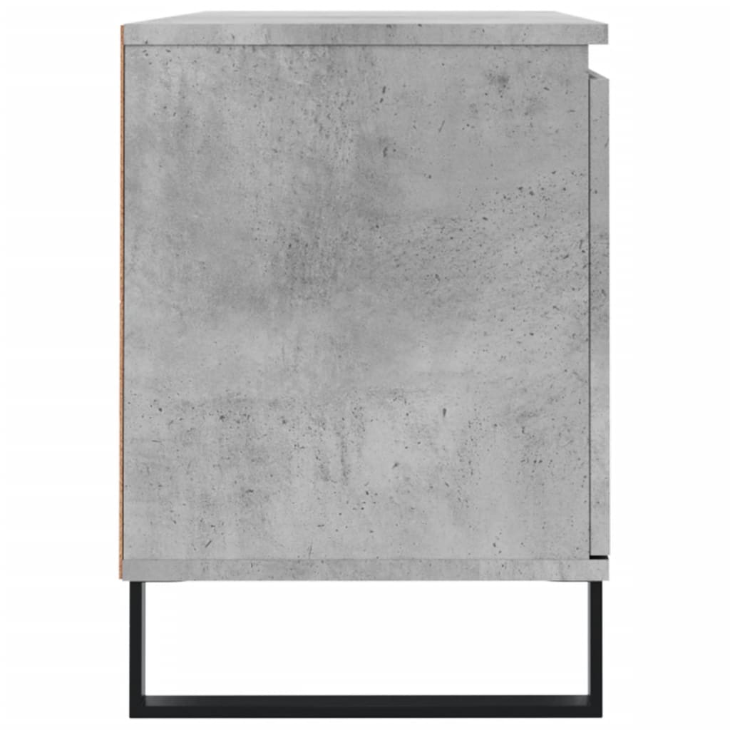 Comodă TV, gri beton, 104x35x50 cm, lemn compozit Lando - Lando