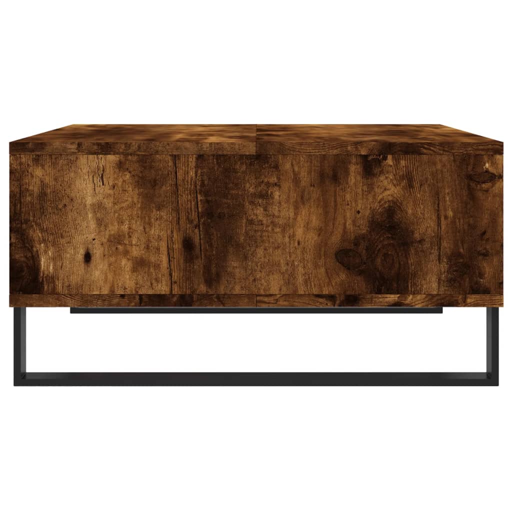 Masă de cafea, stejar fumuriu, 60x60x30 cm, lemn compozit Lando - Lando