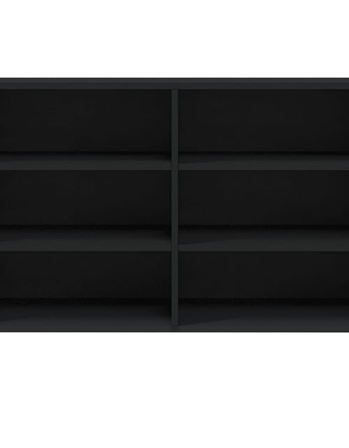 Загрузите изображение в средство просмотра галереи, Servantă, negru, 103,5x35x70 cm, lemn compozit Lando - Lando
