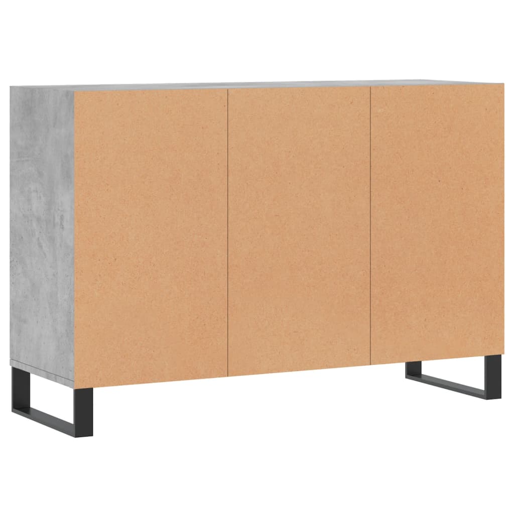 Servantă, gri beton, 103,5x35x70 cm, lemn compozit Lando - Lando