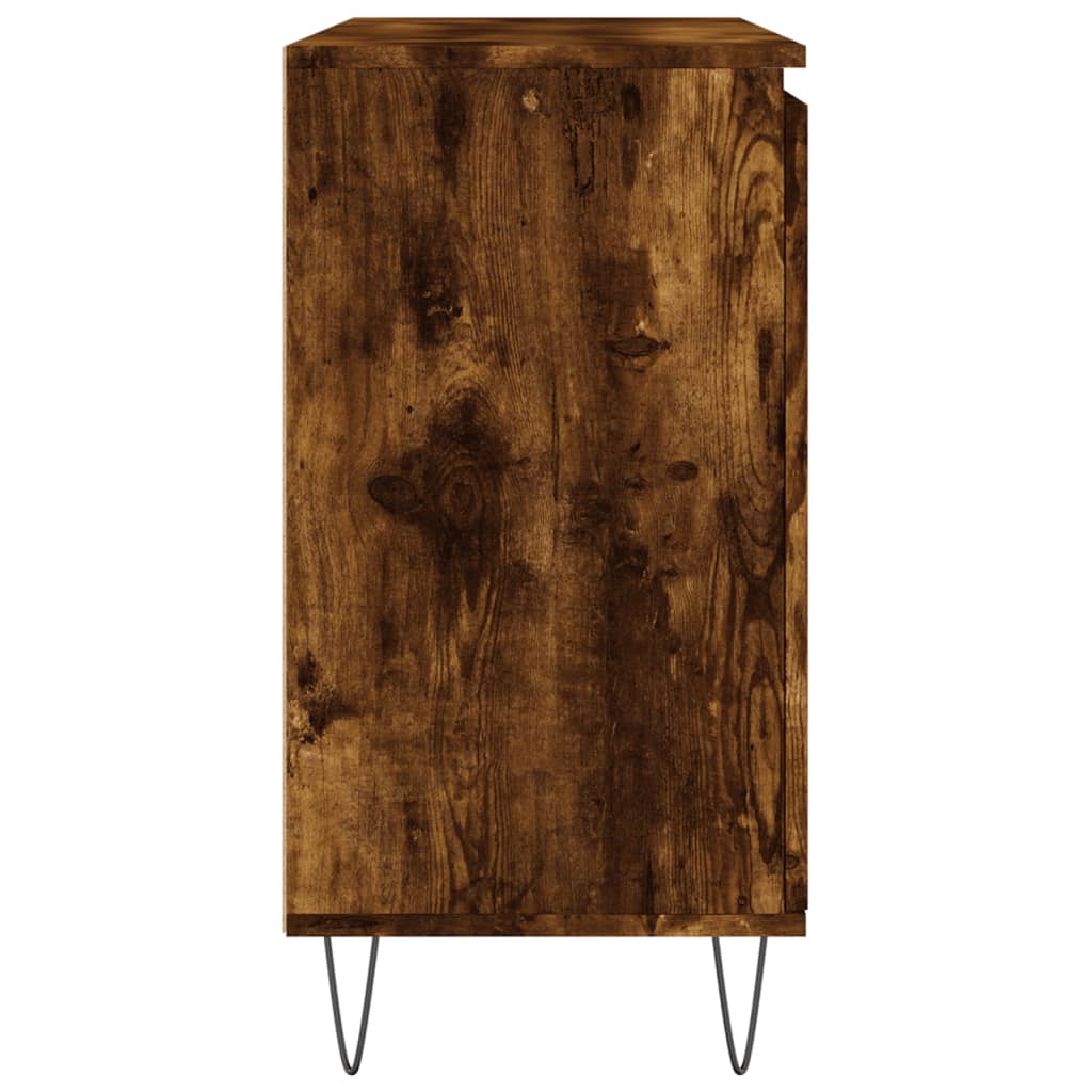 Servantă, stejar fumuriu, 104x35x70 cm, lemn prelucrat Lando - Lando