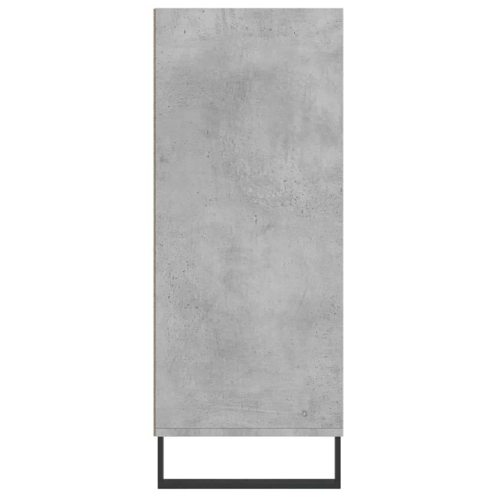 Dulap înalt, gri beton, 57x35x90 cm, lemn compozit Lando - Lando