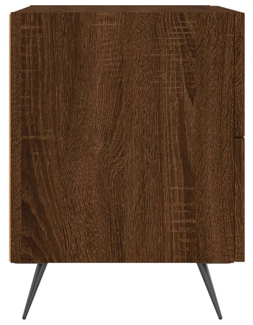 Încărcați imaginea în vizualizatorul Galerie, Noptieră, stejar maro, 40x35x47,5 cm, lemn compozit - Lando

