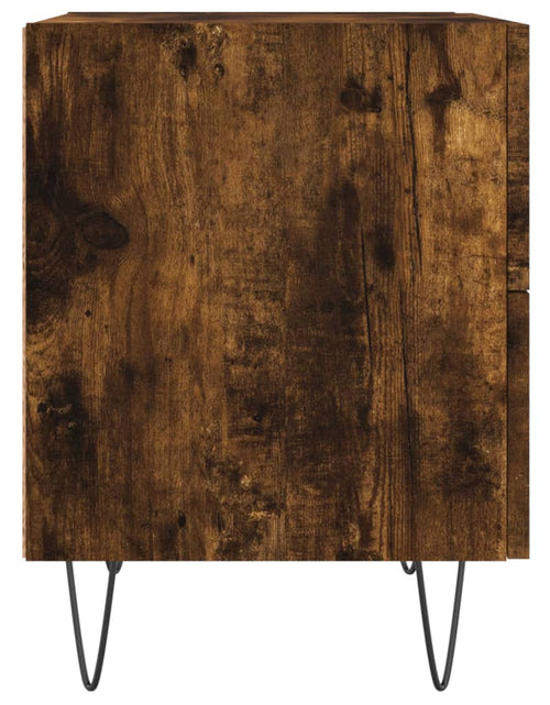 Încărcați imaginea în vizualizatorul Galerie, Noptiere, 2 buc., stejar fumuriu, 40x35x47,5 cm, lemn compozit - Lando
