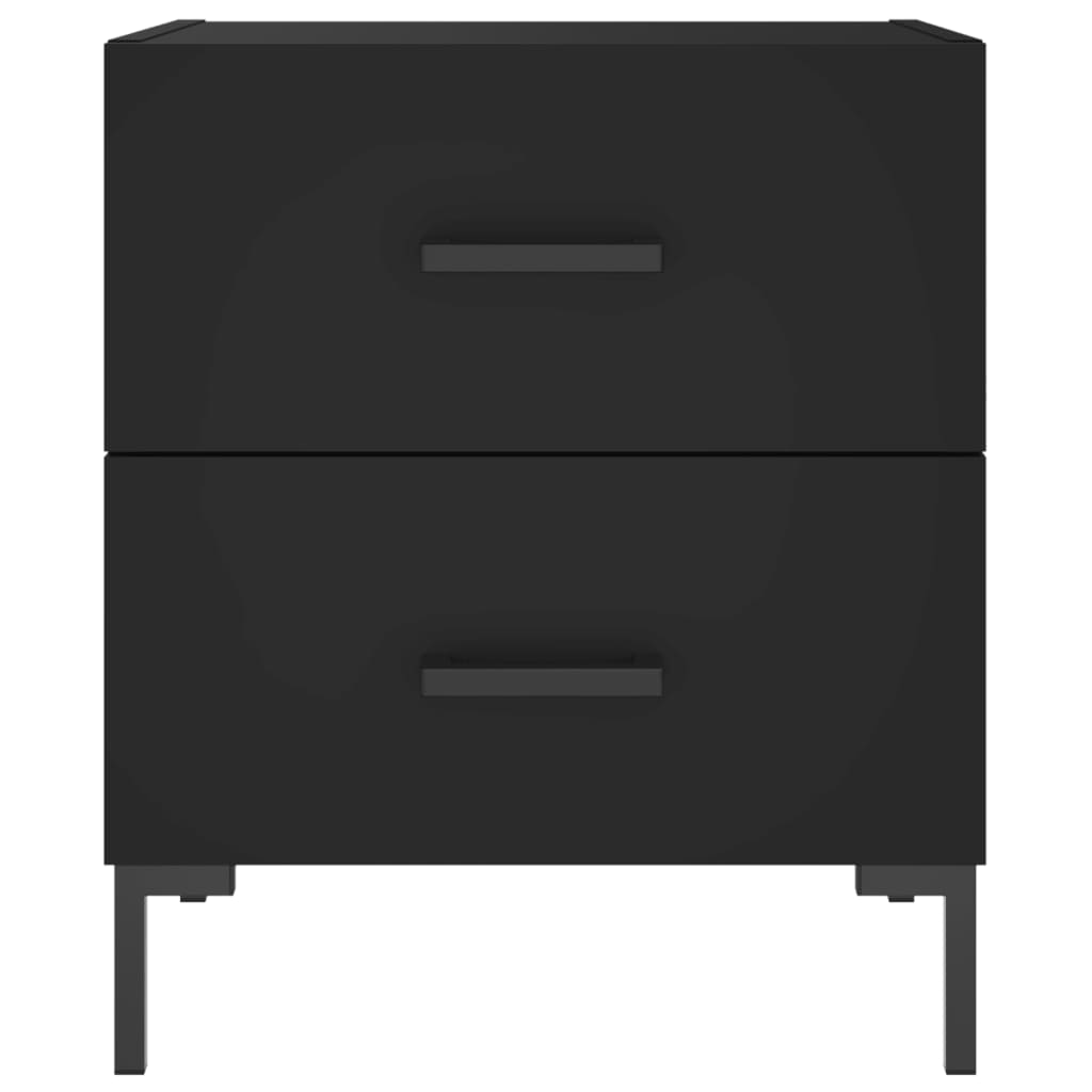 Noptiere, 2 buc., negru, 40x35x47,5 cm, lemn compozit - Lando