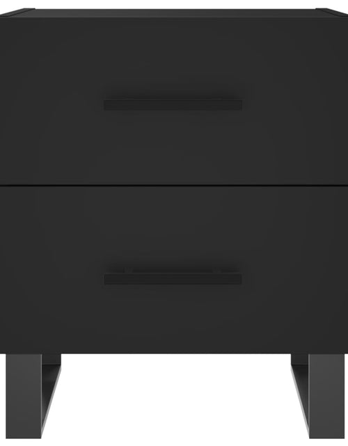 Загрузите изображение в средство просмотра галереи, Noptiere, 2 buc., negru, 40x35x47,5 cm, lemn compozit - Lando
