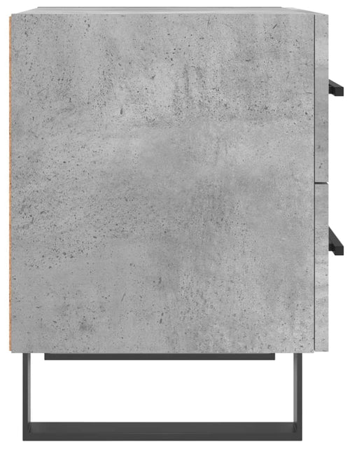 Încărcați imaginea în vizualizatorul Galerie, Noptieră, gri beton, 40x35x47,5 cm, lemn compozit - Lando
