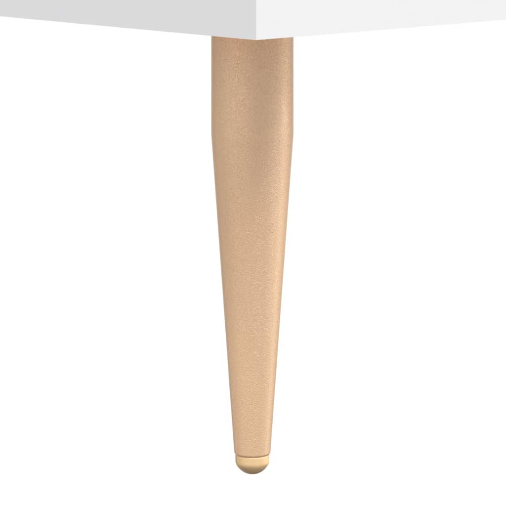 Noptiere, 2 buc., alb, 40x35x47,5 cm, lemn compozit - Lando
