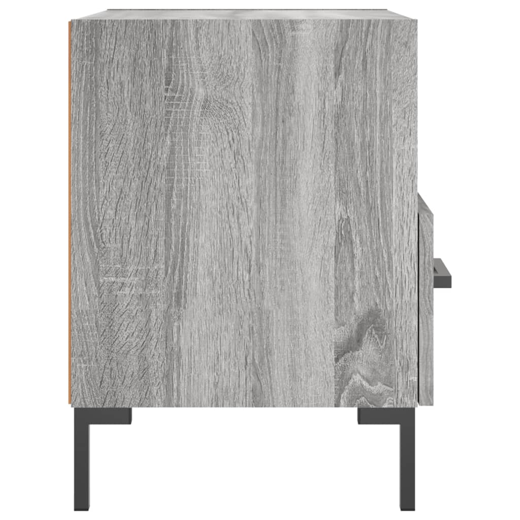 Noptiere, 2 buc., gri sonoma, 40x35x47,5 cm, lemn compozit - Lando