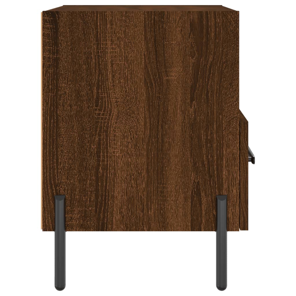 Noptiere, 2 buc., stejar maro, 40x35x47,5 cm, lemn compozit - Lando