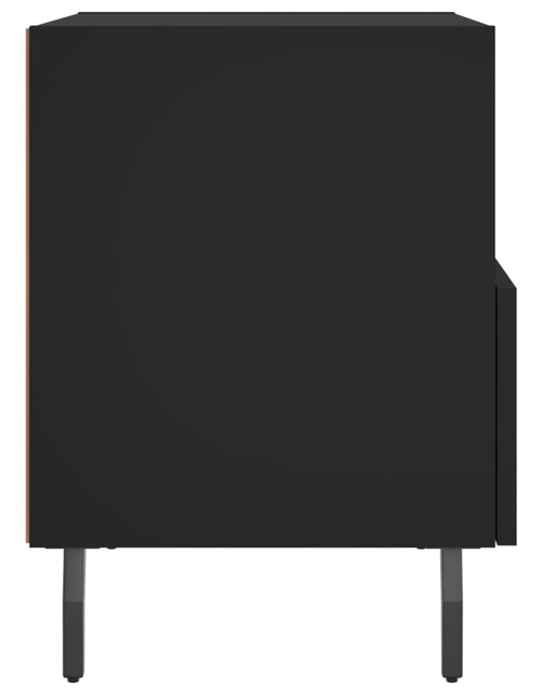 Încărcați imaginea în vizualizatorul Galerie, Noptiere, 2 buc., negru, 40x35x47,5 cm, lemn compozit - Lando
