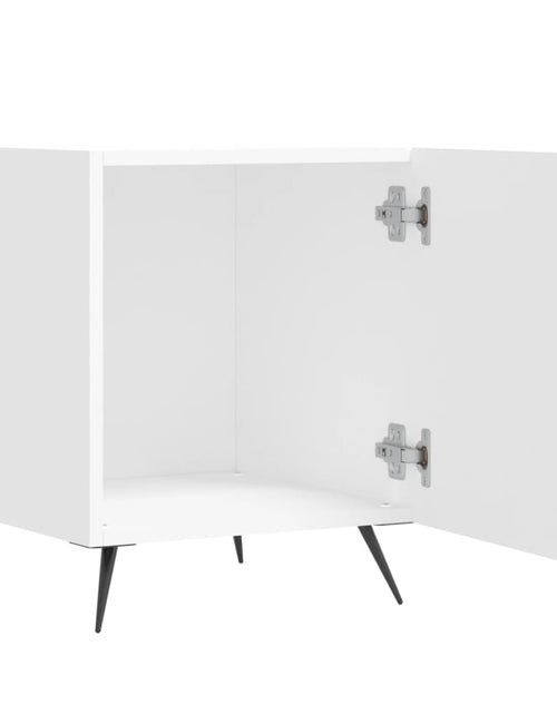 Încărcați imaginea în vizualizatorul Galerie, Noptieră, alb, 40x40x50 cm, lemn compozit - Lando
