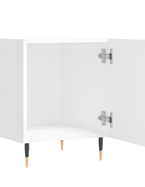 Загрузите изображение в средство просмотра галереи, Noptiere, 2 buc., alb, 40x40x50 cm, lemn compozit - Lando
