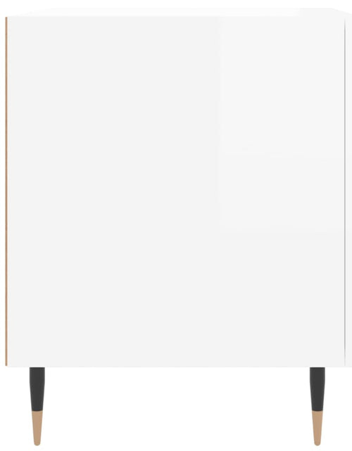 Загрузите изображение в средство просмотра галереи, Noptiere, 2 buc., alb extralucios, 40x40x50 cm, lemn compozit - Lando
