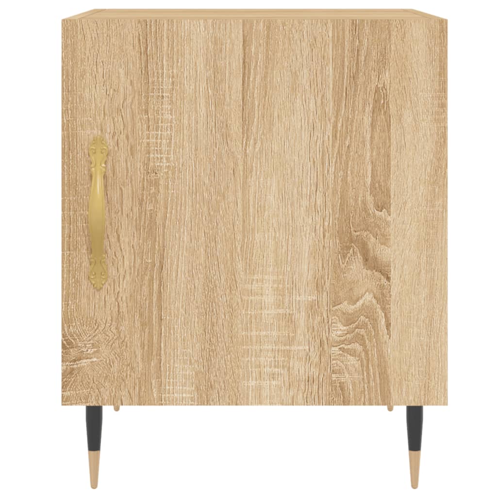 Noptiere, 2 buc., stejar sonoma, 40x40x50 cm, lemn compozit - Lando