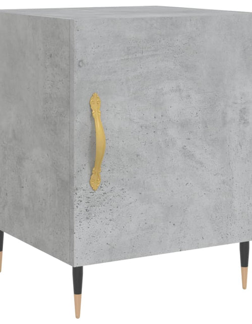 Загрузите изображение в средство просмотра галереи, Noptieră, gri beton, 40x40x50 cm, lemn compozit - Lando
