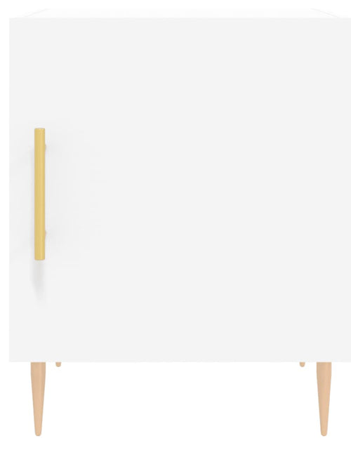 Încărcați imaginea în vizualizatorul Galerie, Noptieră, alb, 40x40x50 cm, lemn compozit - Lando
