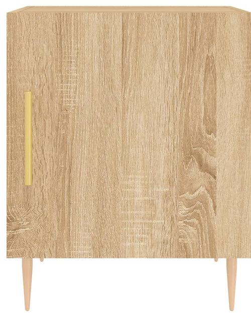 Încărcați imaginea în vizualizatorul Galerie, Noptiere, 2 buc., stejar sonoma, 40x40x50 cm, lemn compozit - Lando
