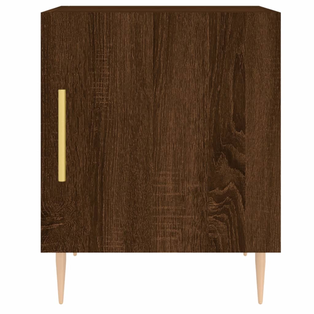 Noptieră, stejar maro, 40x40x50 cm, lemn compozit - Lando