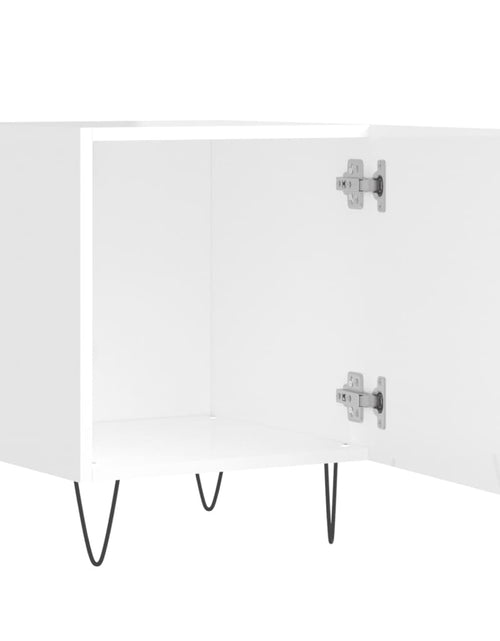 Загрузите изображение в средство просмотра галереи, Noptiere, 2 buc., alb extralucios, 40x40x50 cm, lemn compozit - Lando
