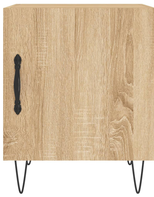 Încărcați imaginea în vizualizatorul Galerie, Noptieră, stejar sonoma, 40x40x50 cm, lemn compozit - Lando
