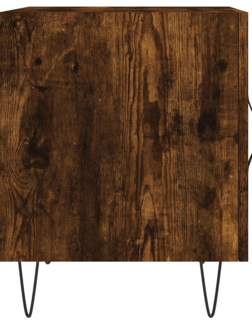 Загрузите изображение в средство просмотра галереи, Noptiere, 2 buc., stejar fumuriu, 40x40x50 cm, lemn compozit - Lando
