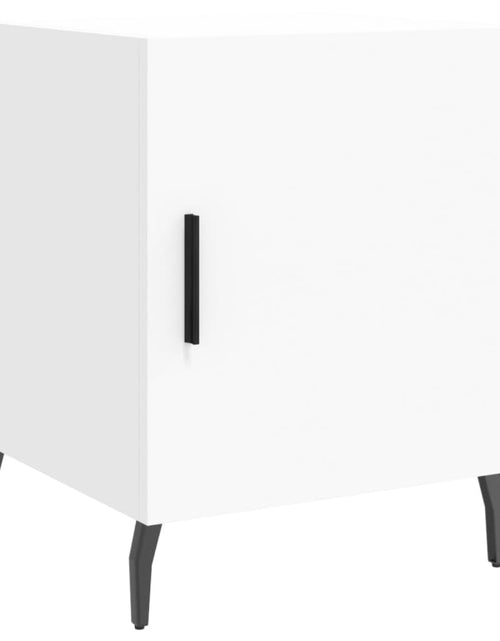 Загрузите изображение в средство просмотра галереи, Noptieră, alb, 40x40x50 cm, lemn compozit - Lando

