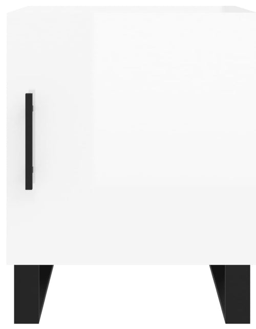 Загрузите изображение в средство просмотра галереи, Noptiere, 2 buc., alb extralucios, 40x40x50 cm, lemn compozit - Lando
