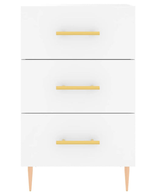 Încărcați imaginea în vizualizatorul Galerie, Noptieră, alb, 40x40x66 cm, lemn compozit - Lando
