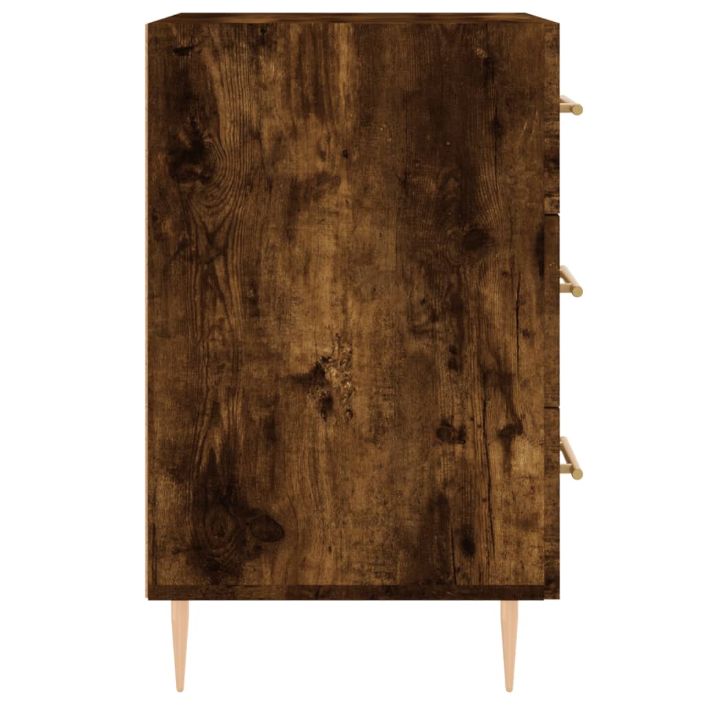 Noptieră, stejar fumuriu, 40x40x66 cm, lemn compozit - Lando