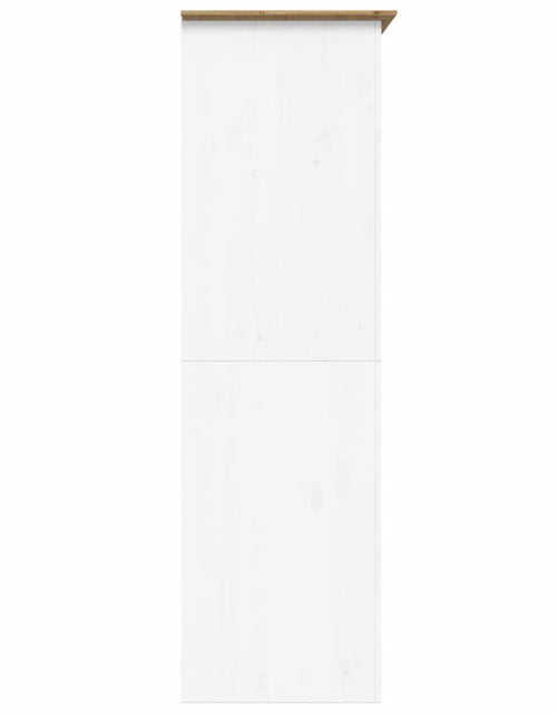 Загрузите изображение в средство просмотра галереи, Șifonier &quot;BODO&quot;, alb &amp; maro, 101x52x176,5 cm, lemn masiv de pin - Lando
