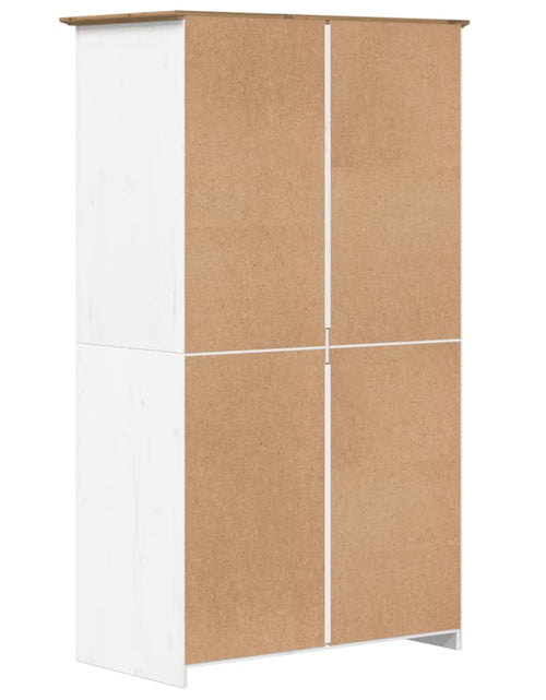Încărcați imaginea în vizualizatorul Galerie, Șifonier &quot;BODO&quot;, alb &amp; maro, 101x52x176,5 cm, lemn masiv de pin - Lando
