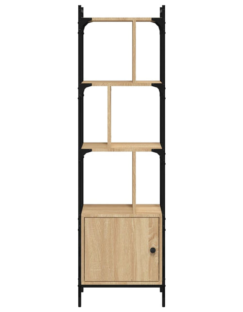 Încărcați imaginea în vizualizatorul Galerie, Bibliotecă cu ușă stejar sonoma 44,5x30x154,5 cm lemn compozit Lando - Lando
