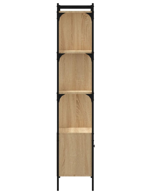 Загрузите изображение в средство просмотра галереи, Bibliotecă cu ușă stejar sonoma 44,5x30x154,5 cm lemn compozit Lando - Lando
