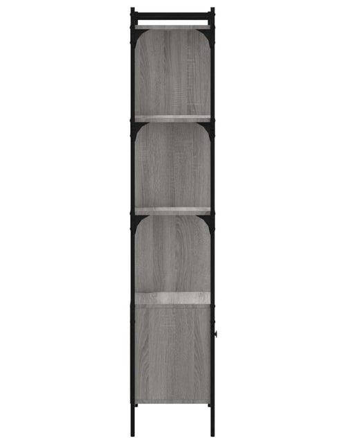 Încărcați imaginea în vizualizatorul Galerie, Bibliotecă cu ușă gri sonoma 44,5x30x154,5 cm lemn compozit Lando - Lando
