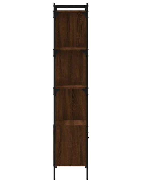 Загрузите изображение в средство просмотра галереи, Bibliotecă cu ușă stejar maro 44,5x30x154,5 cm lemn compozit Lando - Lando
