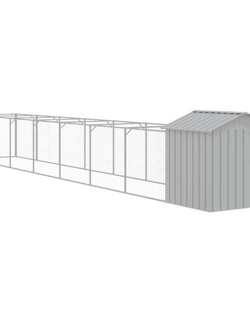 Încărcați imaginea în vizualizatorul Galerie, Casă câine &amp; acoperiș gri deschis 117x813x123cm oțel galvanizat - Lando
