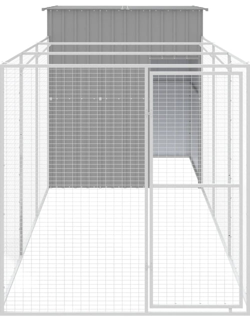 Încărcați imaginea în vizualizatorul Galerie, Cușcă de câine &amp; țarc gri deschis 165x455x181cm oțel galvanizat - Lando
