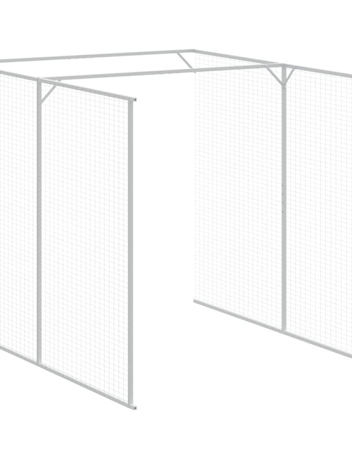 Încărcați imaginea în vizualizatorul Galerie, Cușcă de câine &amp; țarc gri deschis 165x455x181cm oțel galvanizat - Lando
