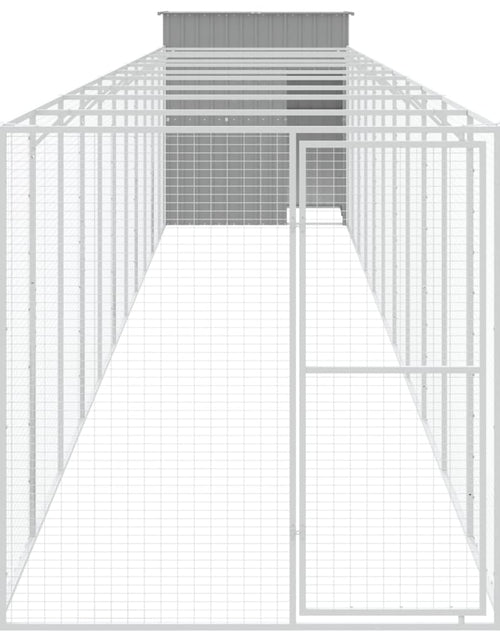 Încărcați imaginea în vizualizatorul Galerie, Cușcă de câine &amp; țarc gri deschis oțel galvanizat - Lando
