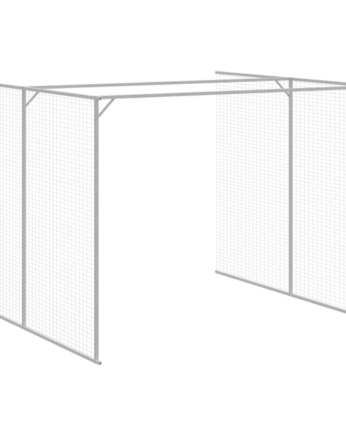 Încărcați imaginea în vizualizatorul Galerie, Cușcă de câine cu țarc antracit 214x457x181 cm oțel galvanizat - Lando
